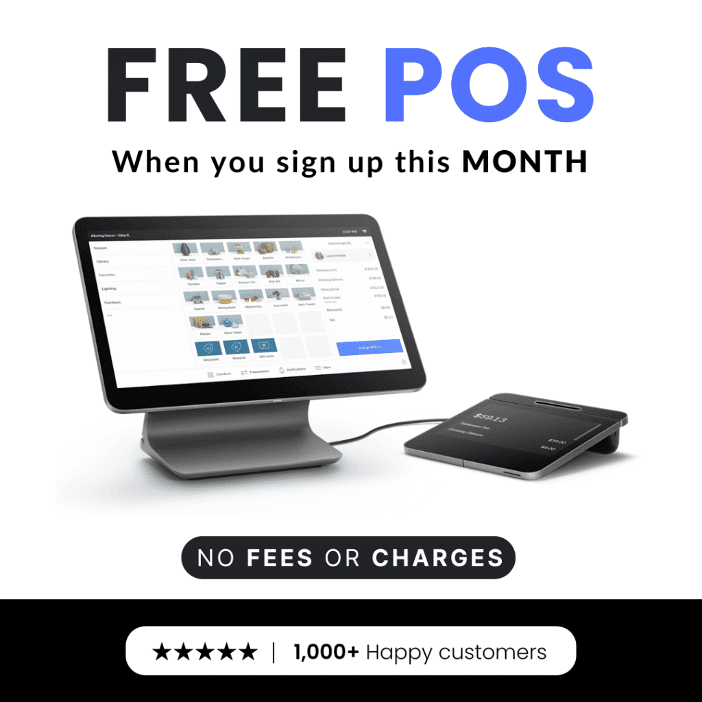 Free POS System - No fees or charges